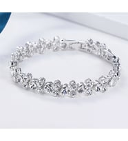 Monemel Swarovski Taşlı® Su Yolu Bileklik (Altın Kaplama) Sevgililer Günü Hediyesi Yeni Yıl Hediyesi - Yılbaşı Hediyesi