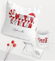 BK Gift Kişiye Özel Yılbaşı Mutlu Yıllar Temalı Beyaz Kupa Ayna Yastık Seti - 2