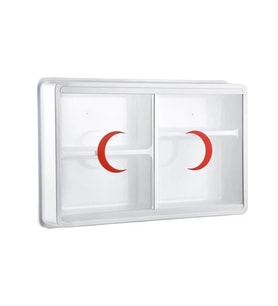 Çelik Ayna Ecza Dolabı 47x30x10cm PVS Camlı 158