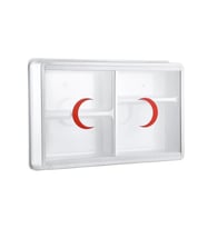 Çelik Ayna Ecza Dolabı 47x30x10cm PVS Camlı 158