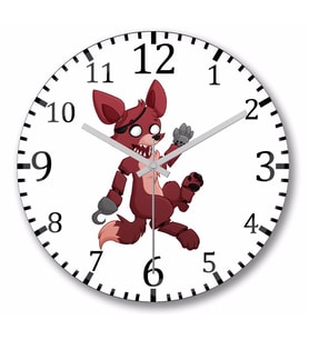 Foxy The Pirate Duvar Saati Bombeli Gercek Cam