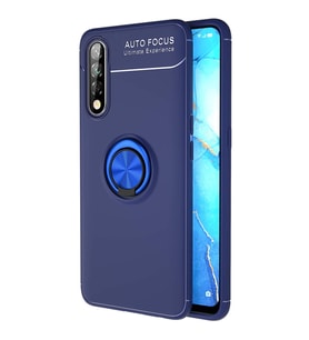 Microsonic Oppo A31 Kılıf Kickstand Ring Holder Lacivert