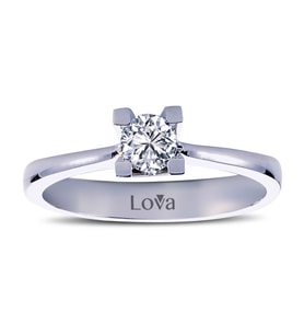 Lova D Renk 0,27 Karat Pırlanta Tektaş Yüzük - 1050014