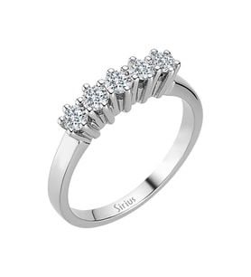 Sirius G Renk 0,46 Karat Pırlanta 5 Taş Yüzük 0704R0208
