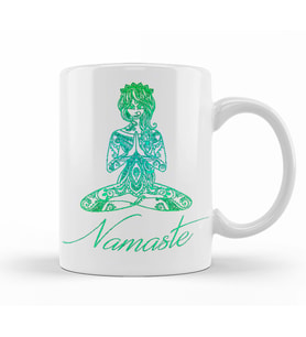 Namaste Yoga   Kupa  Bardak Porselen