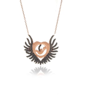 Söğütlü Silver Onix taşlı Bebeğim Kolye
