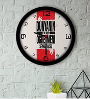 BK Gift Kişiye Özel Dünyanın En İyi Öğretmeni Ahşap Duvar Saati-1 (Beyaz)