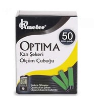 Optima Şeker Ölçüm Çubuğu Strip 50 Adet