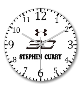 Stephen Curry Golden State Nba Duvar Saati Bombeli Gercek Cam