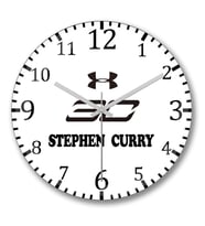 Stephen Curry Golden State Nba Duvar Saati Bombeli Gercek Cam