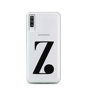 Samsung A70 Harf Tasarımlı Telefon Kılıfı Z-Harfi 