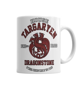 Game Of Thrones House Targaryen Kupa Bardak Porselen