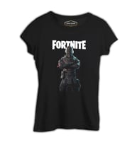 Fortnite - Chevalier Siyah Kadın Tshirt