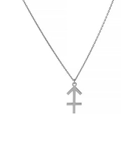 Yay Burcu Gümüş Unisex Hediyelik Kolye (Gümüş)