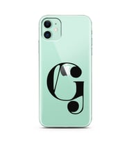 Iphone 11 Harf Tasarımlı Telefon Kılıfı G-Harfi 