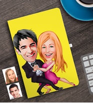 BK Gift Kişiye Özel Sevgililer Karikatürlü Defter-13