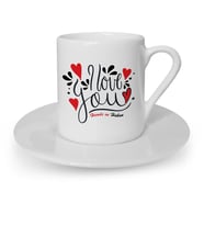 BK Gift Kişiye Özel Seni Seviyorum Türk Kahvesi Fincanı  1