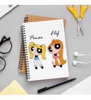 Powerpuff Girls Blossom & Bubbles Defteri Kişiye Özel