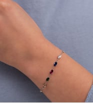 Mode Silver Taşların Tılsımı Gümüş Bileklik