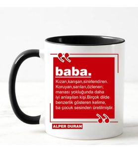 Baba Kupa Bardağı Siyah