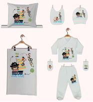 Pia Baby GL 1938-06 İsme Özel Yastık Battaniye Zıbın Set