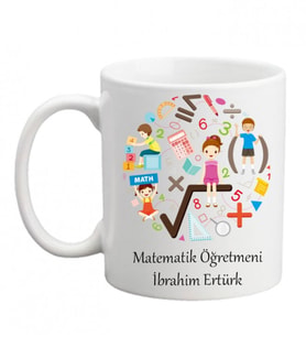 Matematik Öğretmenine Hediye Kupa Bardak, Hediyelik Kupa Bardak