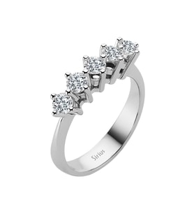 Sirius G Renk 0,95 Karat Pırlanta 5 Taş Yüzük 0704R0142