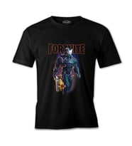 Fortnite - Firegun Siyah Erkek Tshirt