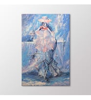 Arty Tablo Pembe Şemsiye Tablo (Karışık)