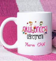 Okul Öncesi Öğretmeni Kupa Bardak