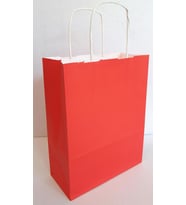 KRAFT KAĞIT ÇANTA KIRMIZI 25CM X 30CM - 1 ADET (Karışık)