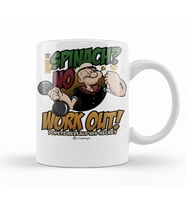 Popeye Work Out  Temel reis Kupa Bardak Porselen