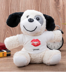 Kişiye Özel Dudak Tasarım Peluş Köpek