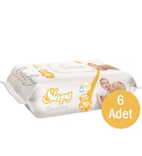 Sleepy Sensitive Islak Mendil 6x90 Adet