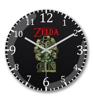 Zelda Link Duvar Saati Bombeli Gercek Cam