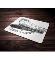 Kişiye Özel Kaptan Tasarımlı Mouse Pad (Renksiz)