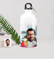 BK Gift Kişiye Özel Şerefe Karikatürlü Metal Suluk 500 Ml 1