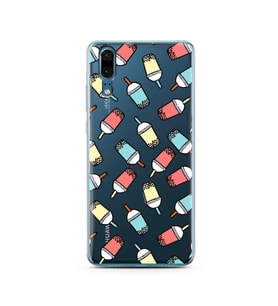 Smoty Tasarımlı Süper Şeffaf Silikon Telefon Kılıfı Huawei P20   