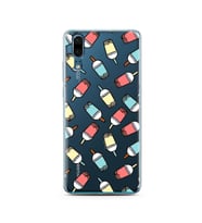 Smoty Tasarımlı Süper Şeffaf Silikon Telefon Kılıfı Huawei P20   