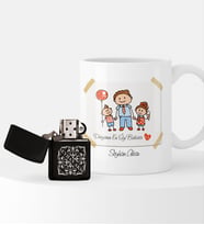 BK Gift Kişiye Özel Dünyanın En İyi Babası Benzinli Çakmak ve Kupa Seti-7 (Model 1)