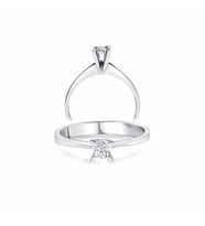 0.11ct Tektaş Pırlanta Yüzük-14k (Beyaz)