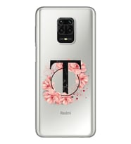 ÇiçekliHarfTasarımSüperŞeffafSilikonTelefonKılıfıXiomaiRedmiNote9Pro-Note9sT-Har