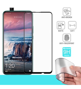 Microsonic Huawei Y9 Prime 2019 Seramik Matte Flexible Ekran Koruyucu Siyah