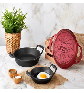 Iron Granit Döküm Yumurta Sahanı 22 cm.