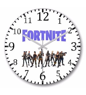 Fortnite   Duvar    Saati Bombeli Gercek Cam