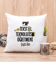 Tekstil Teknolojisi Öğretmeni Yastık ve Silver Kupa Bardak