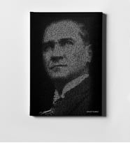 BK Gift Kişiye Özel Atatürk Kanvas Tablo 50x70cm 11