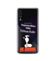 Snoopy Tasarımlı Süper Şeffaf Silikon Telefon Kılıfı Samsung A30s