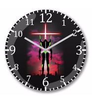 Neon Genesis Evangelion Eva Angel Duvar Saati Bombeli Gercek Cam