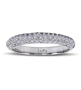 Lova 0,39 Karat Pırlanta Yarımtur Yüzük - 1030155